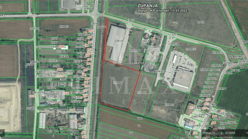 Poslovno-trgovačko građevinsko zemljište 22.752 m² – Županja Timax real estate nekretnine